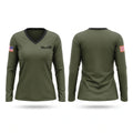 Sheriff Women's Long Sleeve V-neck Shirt - 1