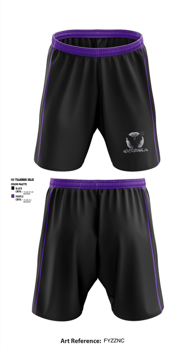 Nocturnalz 5555113 Athletic Shorts With Pockets - 1