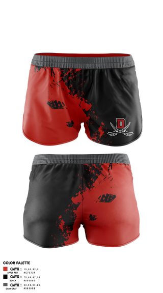 Women's Shorts, Verdugo hills dons, , Teamtime, Team time, sublimation, custom sports apparel, team uniforms, spirit wear, spiritwear, sports uniforms, custom shirts, team store, custom team store, fundraiser sports, apparel fundraiser