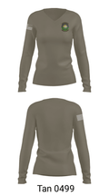 4th EMS 74214049 Women's Long Sleeve V-neck Shirt - 77