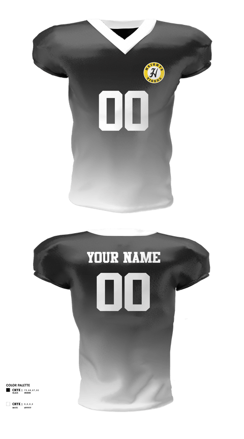 Football Jersey, Cleveland heights, Football, Teamtime, Team time, sublimation, custom sports apparel, team uniforms, spirit wear, spiritwear, sports uniforms, custom shirts, team store, custom team store, fundraiser sports, apparel fundraiser