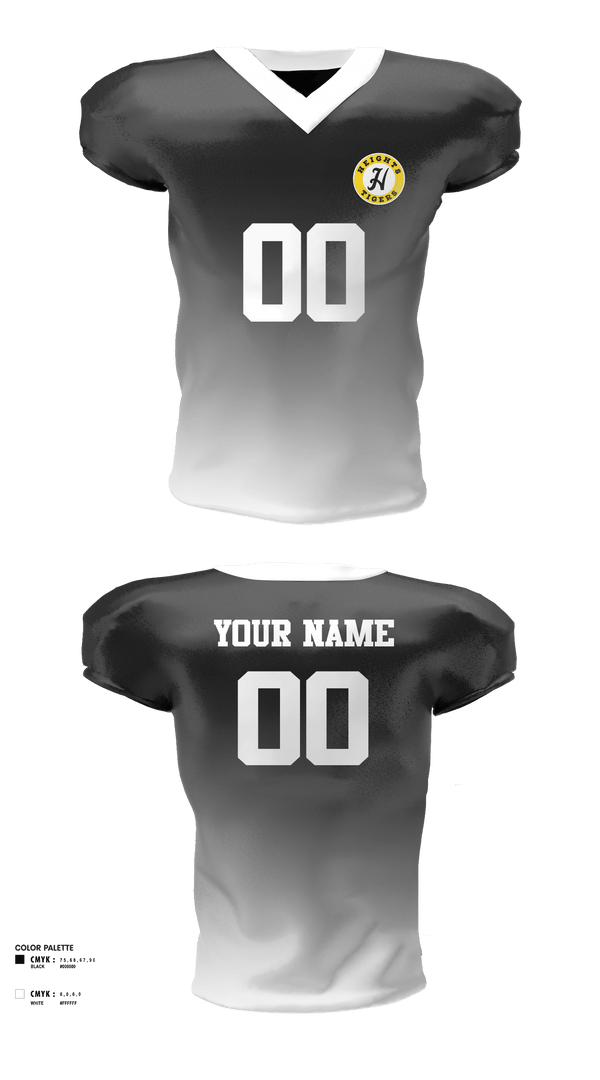 Football Jersey, Cleveland heights, Football, Teamtime, Team time, sublimation, custom sports apparel, team uniforms, spirit wear, spiritwear, sports uniforms, custom shirts, team store, custom team store, fundraiser sports, apparel fundraiser