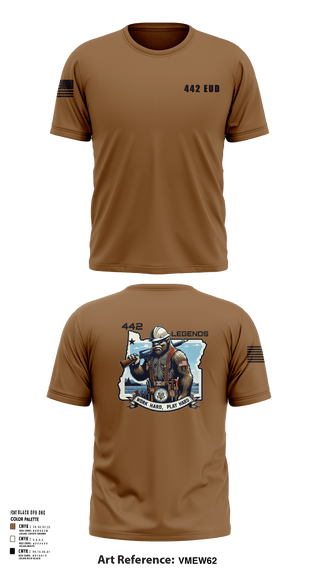 Short Sleeve Performance Shirt, 442 EUD, National Guard, Teamtime, Team time, sublimation, custom sports apparel, team uniforms, spirit wear, spiritwear, sports uniforms, custom shirts, team store, custom team store, fundraiser sports, apparel fundraiser