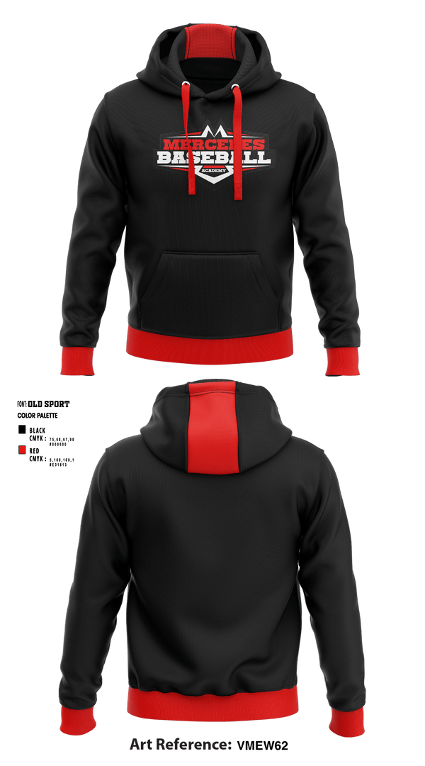 Hoodie, Mercedes Baseball Academy, Baseball, Teamtime, Team time, sublimation, custom sports apparel, team uniforms, spirit wear, spiritwear, sports uniforms, custom shirts, team store, custom team store, fundraiser sports, apparel fundraiser