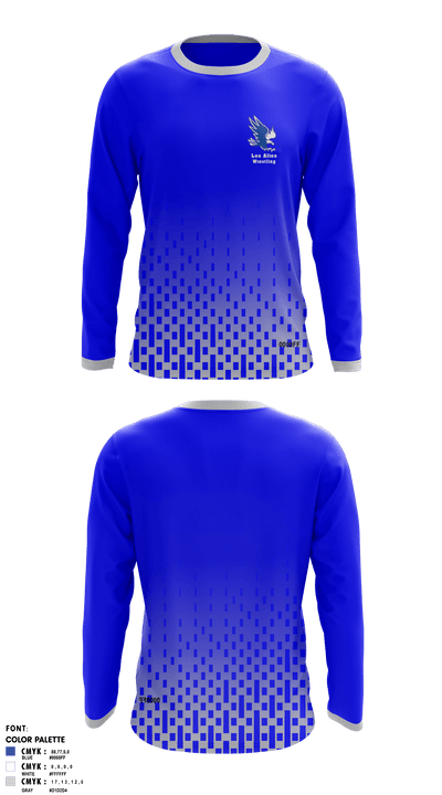 Los Altos High School Wrestling 35355309 Long Sleeve Rash Guard Shirt - 4