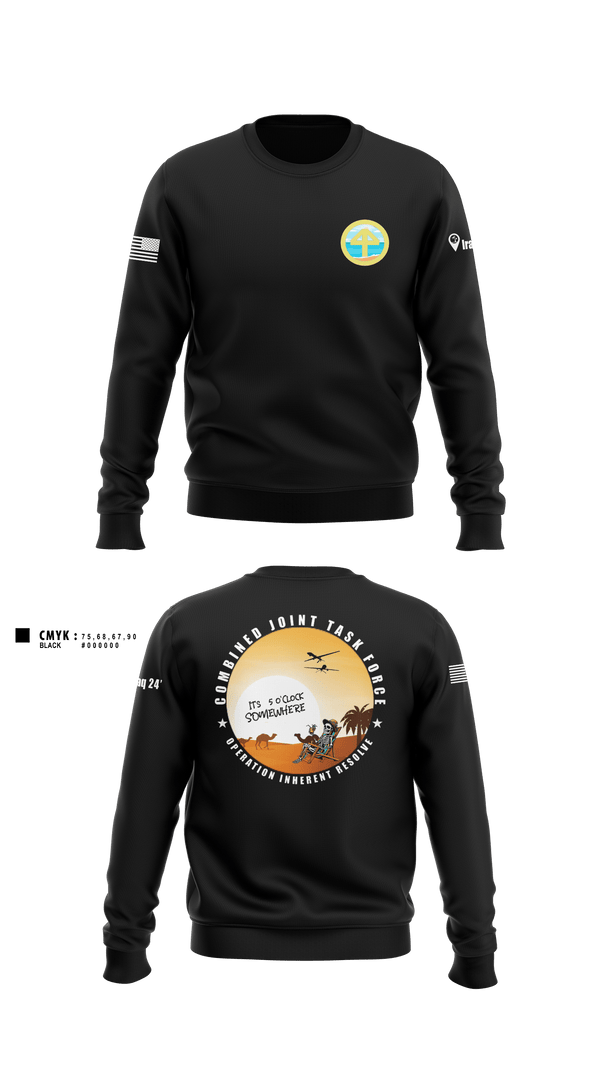 Crew Neck Sweatshirt, 44IBCT HHC44IBCT, Army, Teamtime, Team time, sublimation, custom sports apparel, team uniforms, spirit wear, spiritwear, sports uniforms, custom shirts, team store, custom team store, fundraiser sports, apparel fundraiser