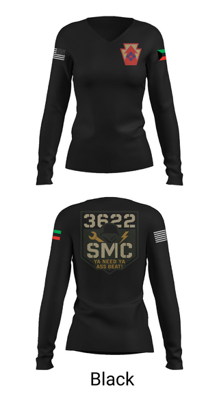 Women's Long Sleeve Vneck Shirt, 3622 SMC, , Teamtime, Team time, sublimation, custom sports apparel, team uniforms, spirit wear, spiritwear, sports uniforms, custom shirts, team store, custom team store, fundraiser sports, apparel fundraiser