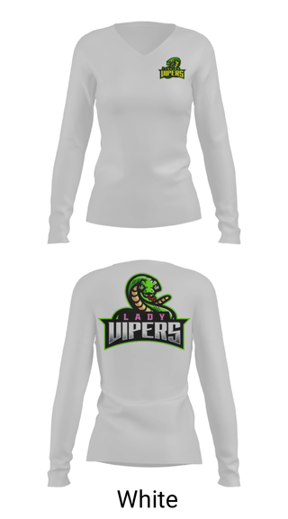 Women's Long Sleeve Vneck Shirt, Yakima Vipers, Football, Teamtime, Team time, sublimation, custom sports apparel, team uniforms, spirit wear, spiritwear, sports uniforms, custom shirts, team store, custom team store, fundraiser sports, apparel fundraiser