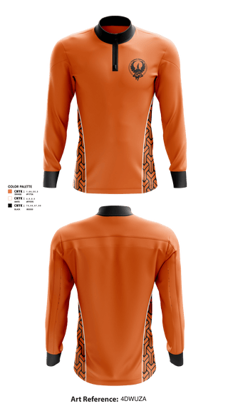 Quarter Zip Jacket, Phoenix Firebirds, Men's Basketball, Teamtime, Team time, sublimation, custom sports apparel, team uniforms, spirit wear, spiritwear, sports uniforms, custom shirts, team store, custom team store, fundraiser sports, apparel fundraiser
