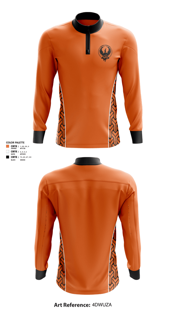 Quarter Zip Jacket, Phoenix Firebirds, Men's Basketball, Teamtime, Team time, sublimation, custom sports apparel, team uniforms, spirit wear, spiritwear, sports uniforms, custom shirts, team store, custom team store, fundraiser sports, apparel fundraiser