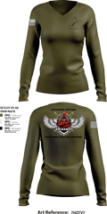 Fox troop 31876072 Women's Long Sleeve V-neck Shirt - 2