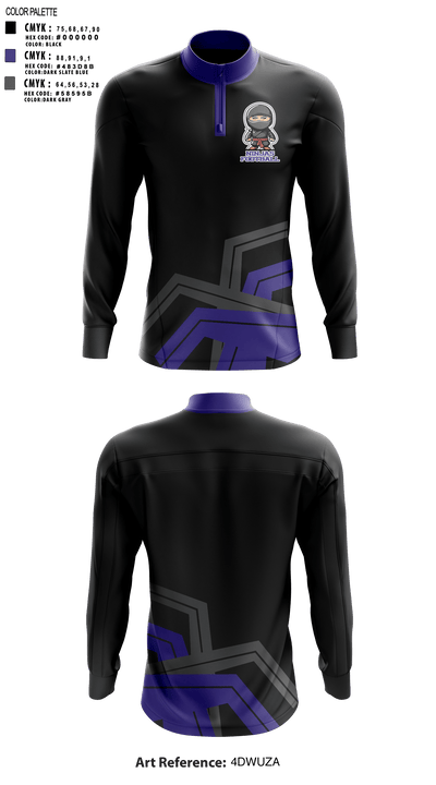 Ninjas 18629582 Quarter Zip Jacket - 1