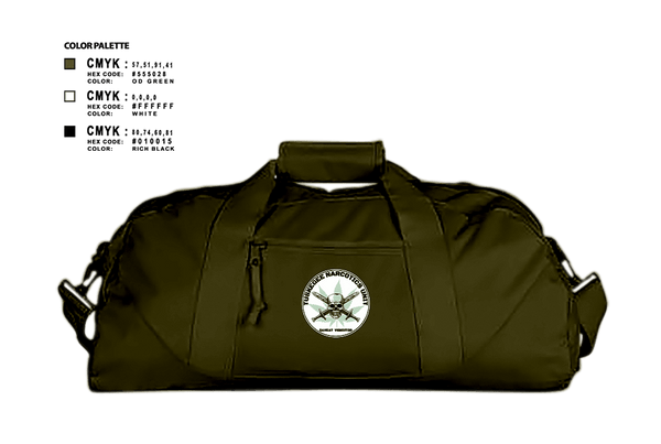 Duffle Bag, Tuskegee Narcotics Unit, Police, Teamtime, Team time, sublimation, custom sports apparel, team uniforms, spirit wear, spiritwear, sports uniforms, custom shirts, team store, custom team store, fundraiser sports, apparel fundraiser