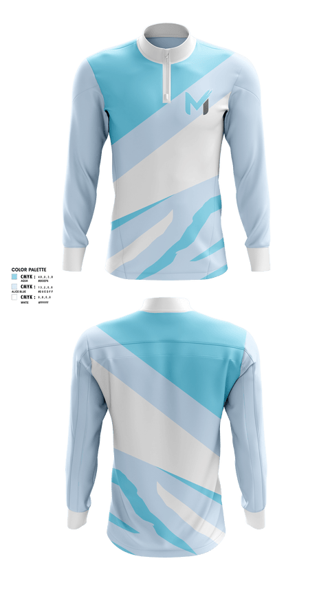 Quarter Zip Jacket, 2MELO, Men's Basketball, Teamtime, Team time, sublimation, custom sports apparel, team uniforms, spirit wear, spiritwear, sports uniforms, custom shirts, team store, custom team store, fundraiser sports, apparel fundraiser