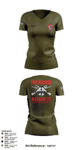 Charger Co. / 2-112th Infantry Battalion 37738588 Women's Short Sleeve V-neck Shirt - 71