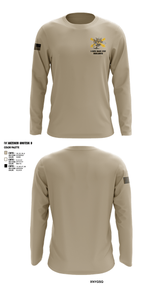 Long Sleeve Performance Shirt, Bravo 1-119th FA, , Teamtime, Team time, sublimation, custom sports apparel, team uniforms, spirit wear, spiritwear, sports uniforms, custom shirts, team store, custom team store, fundraiser sports, apparel fundraiser