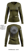 NJSP BOMB UNIT 44514852 Women's Long Sleeve V-neck Shirt - 192