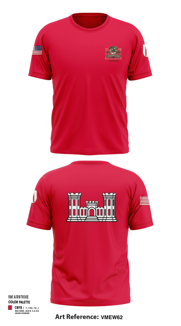 Short Sleeve Performance Shirt, 612 Engineer Detachment, , Teamtime, Team time, sublimation, custom sports apparel, team uniforms, spirit wear, spiritwear, sports uniforms, custom shirts, team store, custom team store, fundraiser sports, apparel fundraiser