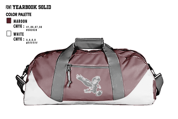 Duffle Bag, Easthampton Eagles Youth Football & Cheerleading, Football, Teamtime, Team time, sublimation, custom sports apparel, team uniforms, spirit wear, spiritwear, sports uniforms, custom shirts, team store, custom team store, fundraiser sports, apparel fundraiser