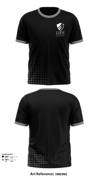 Short Sleeve Performance Shirt, Life Academy Royals, Men's Basketball, Teamtime, Team time, sublimation, custom sports apparel, team uniforms, spirit wear, spiritwear, sports uniforms, custom shirts, team store, custom team store, fundraiser sports, apparel fundraiser