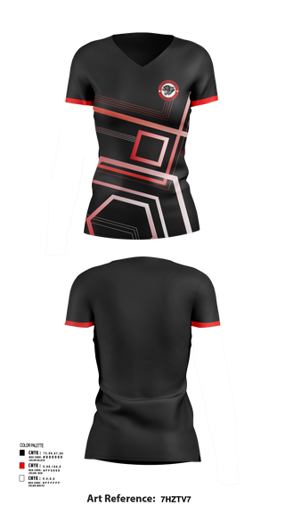 Women's Short Sleeve Vneck Shirt, Parma High School Soccer, Women's Soccer, Teamtime, Team time, sublimation, custom sports apparel, team uniforms, spirit wear, spiritwear, sports uniforms, custom shirts, team store, custom team store, fundraiser sports, apparel fundraiser