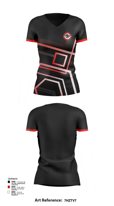 Women's Short Sleeve Vneck Shirt, Parma High School Soccer, Women's Soccer, Teamtime, Team time, sublimation, custom sports apparel, team uniforms, spirit wear, spiritwear, sports uniforms, custom shirts, team store, custom team store, fundraiser sports, apparel fundraiser