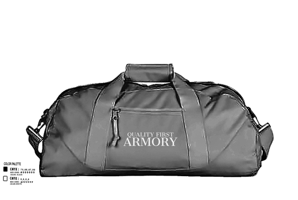 Duffle Bag, QUALITY FIRST ARMORY, , Teamtime, Team time, sublimation, custom sports apparel, team uniforms, spirit wear, spiritwear, sports uniforms, custom shirts, team store, custom team store, fundraiser sports, apparel fundraiser