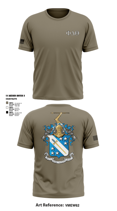 Phi Delta Theta 42794555 Short Sleeve Performance Shirt - 1