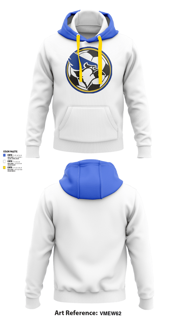 Hoodie, waseca bluejays, Men's Soccer, Teamtime, Team time, sublimation, custom sports apparel, team uniforms, spirit wear, spiritwear, sports uniforms, custom shirts, team store, custom team store, fundraiser sports, apparel fundraiser
