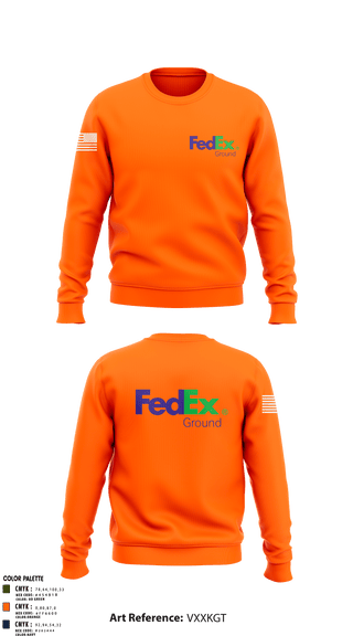Crew Neck Sweatshirt, FedEx GroundFedEx Ground, , Teamtime, Team time, sublimation, custom sports apparel, team uniforms, spirit wear, spiritwear, sports uniforms, custom shirts, team store, custom team store, fundraiser sports, apparel fundraiser