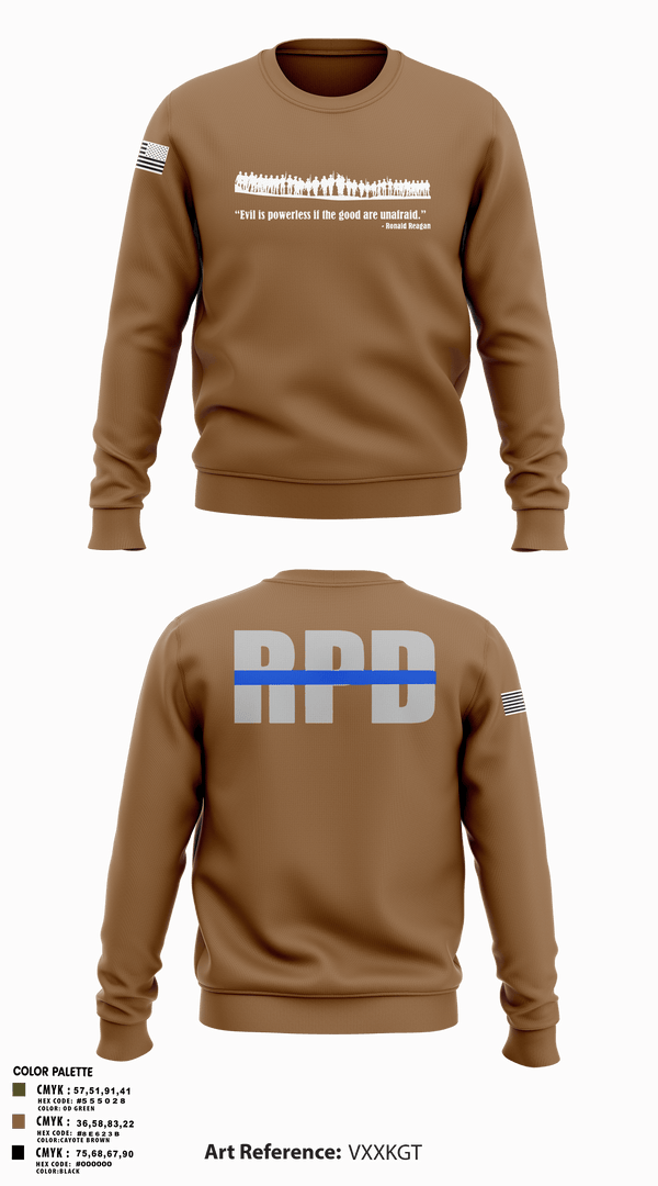 Crew Neck Sweatshirt, Roanoke SWAT, Police, Teamtime, Team time, sublimation, custom sports apparel, team uniforms, spirit wear, spiritwear, sports uniforms, custom shirts, team store, custom team store, fundraiser sports, apparel fundraiser
