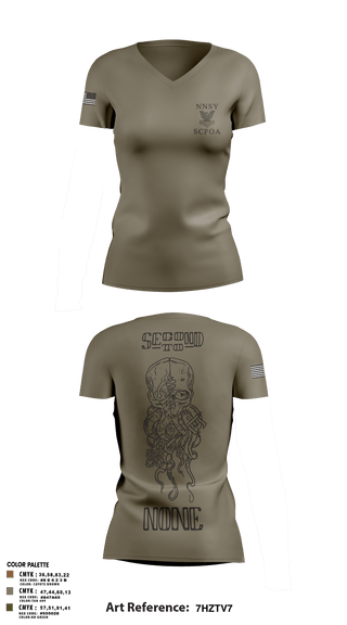 Women's Short Sleeve Vneck Shirt, NNSY SCPOA, Navy, Teamtime, Team time, sublimation, custom sports apparel, team uniforms, spirit wear, spiritwear, sports uniforms, custom shirts, team store, custom team store, fundraiser sports, apparel fundraiser