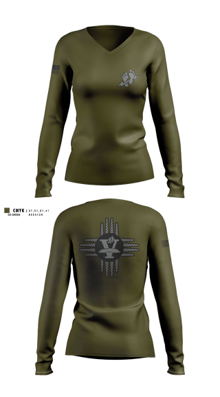 Women's Long Sleeve Vneck Shirt, 26 Stan Eval, Air Force, Teamtime, Team time, sublimation, custom sports apparel, team uniforms, spirit wear, spiritwear, sports uniforms, custom shirts, team store, custom team store, fundraiser sports, apparel fundraiser