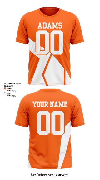 Short Sleeve Performance Shirt, Adams, Football, Teamtime, Team time, sublimation, custom sports apparel, team uniforms, spirit wear, spiritwear, sports uniforms, custom shirts, team store, custom team store, fundraiser sports, apparel fundraiser