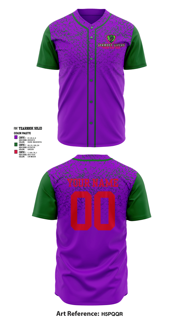 Full Button Baseball Jersey, Vipers, Baseball, Teamtime, Team time, sublimation, custom sports apparel, team uniforms, spirit wear, spiritwear, sports uniforms, custom shirts, team store, custom team store, fundraiser sports, apparel fundraiser