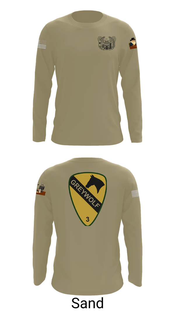 Long Sleeve Performance Shirt, 1st cav Div 3abct, , Teamtime, Team time, sublimation, custom sports apparel, team uniforms, spirit wear, spiritwear, sports uniforms, custom shirts, team store, custom team store, fundraiser sports, apparel fundraiser