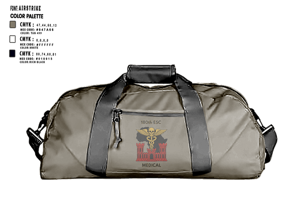 Gear Bag, 180th ESC, Army, Teamtime, Team time, sublimation, custom sports apparel, team uniforms, spirit wear, spiritwear, sports uniforms, custom shirts, team store, custom team store, fundraiser sports, apparel fundraiser
