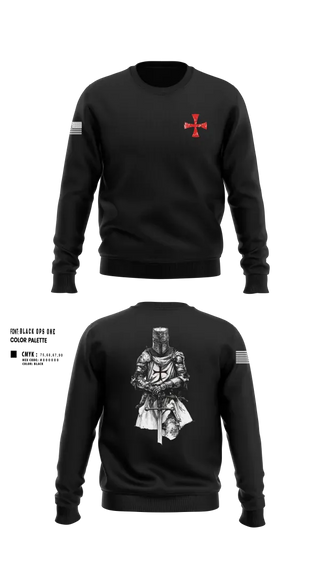 Crew Neck Sweatshirt, Templars, Army, Teamtime, Team time, sublimation, custom sports apparel, team uniforms, spirit wear, spiritwear, sports uniforms, custom shirts, team store, custom team store, fundraiser sports, apparel fundraiser