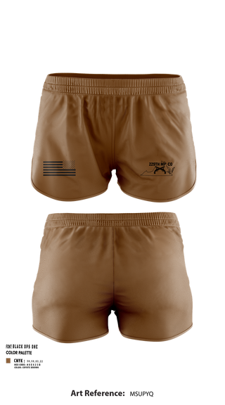 Ranger Panties, 229TH MP CO, , Teamtime, Team time, sublimation, custom sports apparel, team uniforms, spirit wear, spiritwear, sports uniforms, custom shirts, team store, custom team store, fundraiser sports, apparel fundraiser