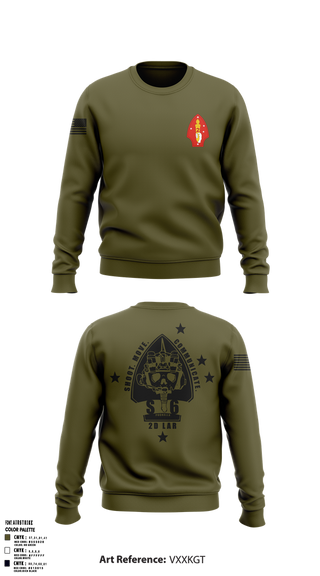Crew Neck Sweatshirt, 2D LAR Bn, , Teamtime, Team time, sublimation, custom sports apparel, team uniforms, spirit wear, spiritwear, sports uniforms, custom shirts, team store, custom team store, fundraiser sports, apparel fundraiser