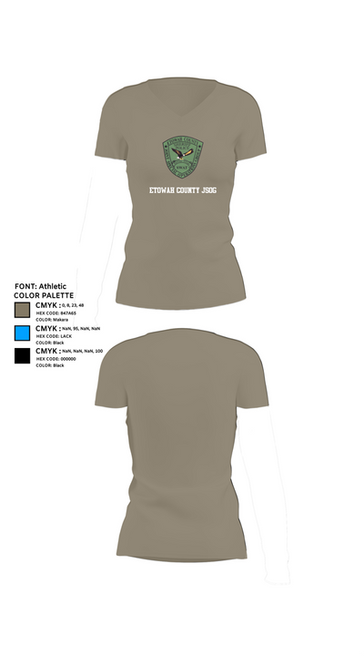 Etowah County JSOG 23168603 Women's Short Sleeve V-neck Shirt - 61