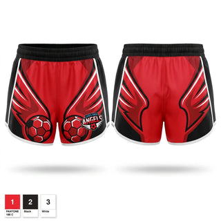 Womens Shorts, Lakes Area Angels, Women's Soccer, Teamtime, Team time, sublimation, custom sports apparel, team uniforms, spirit wear, spiritwear, sports uniforms, custom shirts, team store, custom team store, fundraiser sports, apparel fundraiser