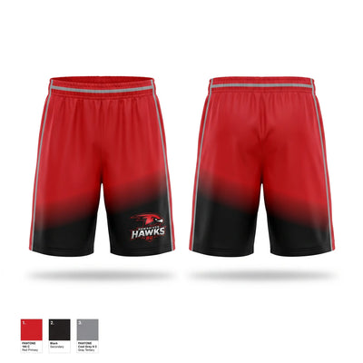 Downriver Hawks Athletic Shorts With Pockets - 1