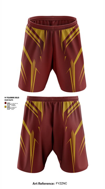 Kingston High School Cheer 38639250 Athletic Shorts With Pockets - 1