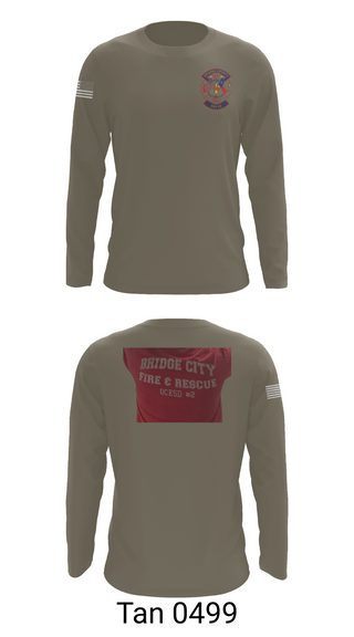 Long Sleeve Performance Shirt, Bridge City Fire Department, Fire Department, Teamtime, Team time, sublimation, custom sports apparel, team uniforms, spirit wear, spiritwear, sports uniforms, custom shirts, team store, custom team store, fundraiser sports, apparel fundraiser