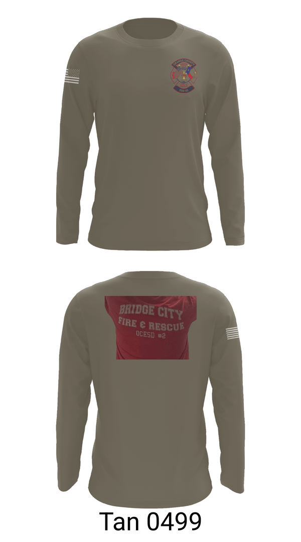 Long Sleeve Performance Shirt, Bridge City Fire Department, Fire Department, Teamtime, Team time, sublimation, custom sports apparel, team uniforms, spirit wear, spiritwear, sports uniforms, custom shirts, team store, custom team store, fundraiser sports, apparel fundraiser
