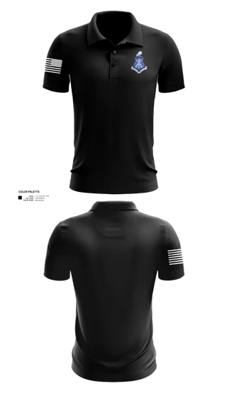 Short Sleeve Performance Polo, Pershing Rifles, National Guard, Teamtime, Team time, sublimation, custom sports apparel, team uniforms, spirit wear, spiritwear, sports uniforms, custom shirts, team store, custom team store, fundraiser sports, apparel fundraiser