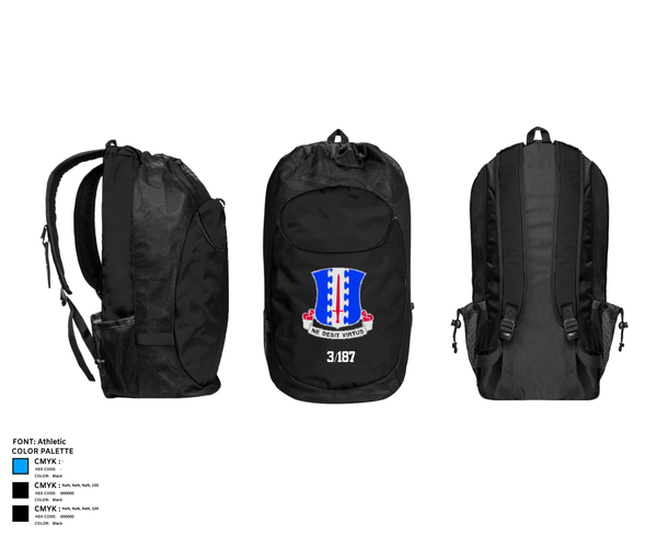 Gear Bag, 3/187, Army, Teamtime, Team time, sublimation, custom sports apparel, team uniforms, spirit wear, spiritwear, sports uniforms, custom shirts, team store, custom team store, fundraiser sports, apparel fundraiser