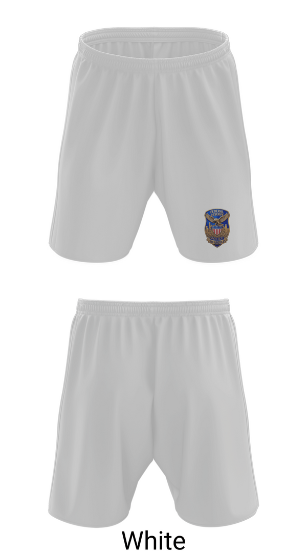 Athletic Shorts With Pockets, Federal Reserve Police DTLA, Police, Teamtime, Team time, sublimation, custom sports apparel, team uniforms, spirit wear, spiritwear, sports uniforms, custom shirts, team store, custom team store, fundraiser sports, apparel fundraiser