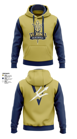 Hoodie, Varina, Track & Field, Teamtime, Team time, sublimation, custom sports apparel, team uniforms, spirit wear, spiritwear, sports uniforms, custom shirts, team store, custom team store, fundraiser sports, apparel fundraiser